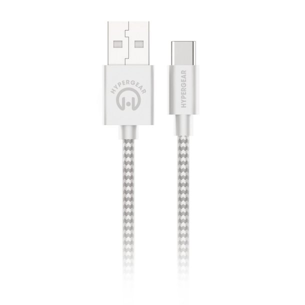HyperGear 6 ft. (180cm) USB-A to USB-C Braided Charge and Sy